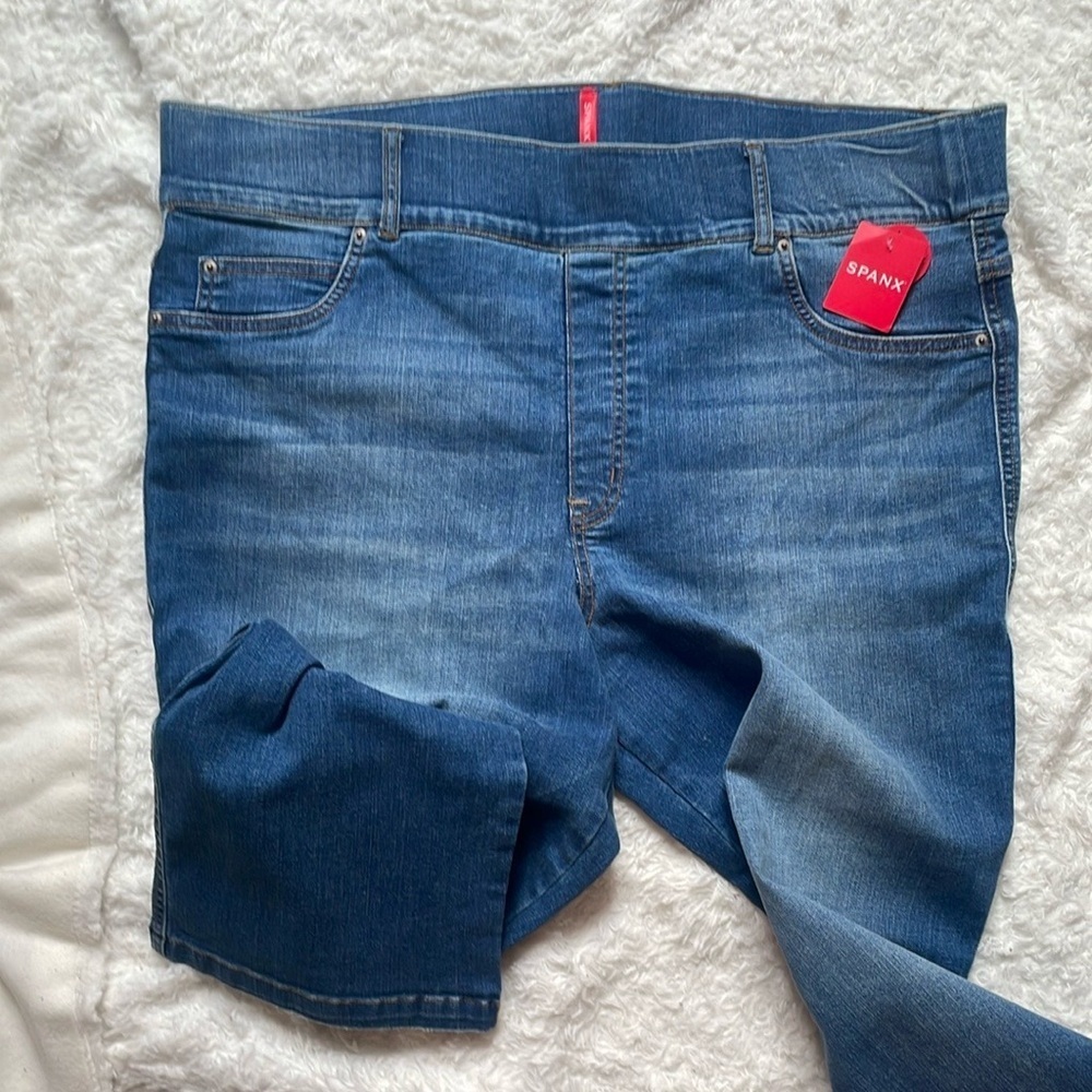 Spanx Classic Blue Denim Jeans - Picture 9 of 14